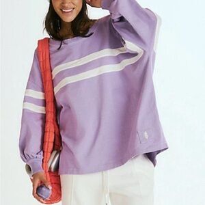 🆕 NEW FREE PEOPLE | FP Movement Post Up Lilac Layer Oversized Shirt S/P